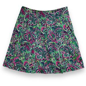 Talbots Paisley Skirt Women’s 18 Floral Pattern Colorful Business Professional